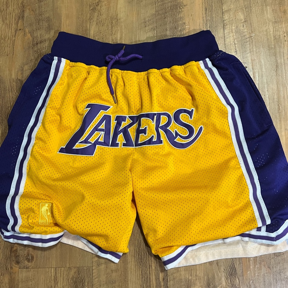 Lakers retro shorts